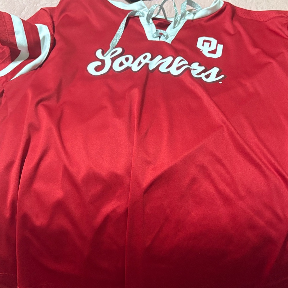Sooners jersey with glitter